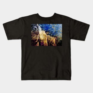 Cliff (digital abstract) Kids T-Shirt